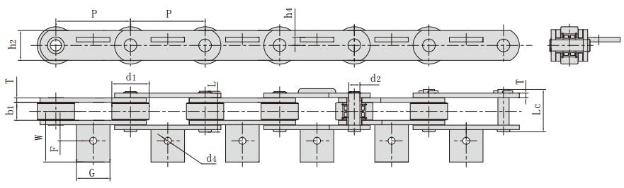 <font color='red'>P200</font>F33_煙草機(jī)械輸送鏈 輸