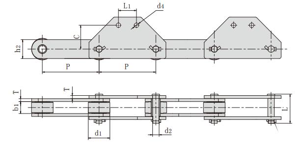 <font color='red'>P500F4</font>_提升機(jī)用輸送鏈 工程